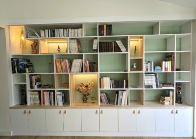 Création d'une bibliothèque par Menuiserie Seb